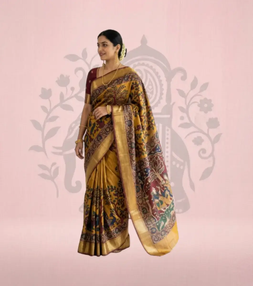 Block Print Kalamkari Block Print Kalamkari - Image 1